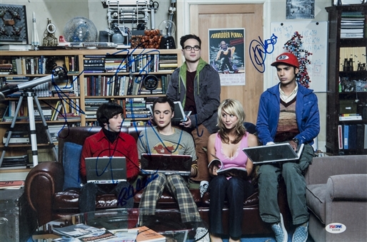 Big Bang Theory Cast-Signed 12x18 Photograph (PSA/DNA)